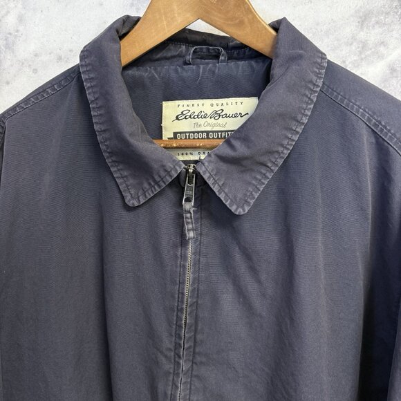 Eddie Bauer Outdoor Outfitters Jacket Mens 2XL Blue Full Zip Collared - Picture 3 of 16